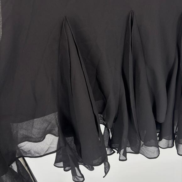 Vtg 90s Y2K Midi Maxi Skirt Plus Size 16W Ruffle Chiffon Witch Whimsigoth Fairy - Picture 5 of 6